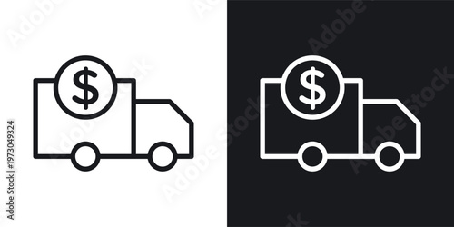 Delivery cost icon