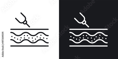 Dermatology beauty therapy for body skin icon