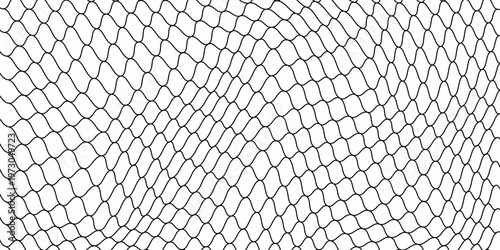 Curved net modern pattern. Seamless design for sportswear or equipment like soccer goals, volleyball nets, basketball hoops, hockey nets, and athletic gear