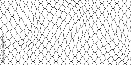 Curved net modern pattern. Seamless design for sportswear or equipment like soccer goals, volleyball nets, basketball hoops, hockey nets, and athletic gear