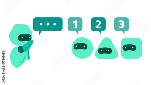 Functional hierarchy of autonomous AI agents featuring master controller and specialized sub-agents performing sequential task processing from initial command.