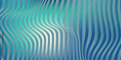 Abstract glass gradient mesh texture with teal and navy ripple pattern. Modern background