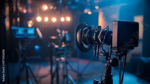 boom microphone film audio recording setup