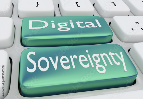 Vászonkép Digital Sovereignty concept