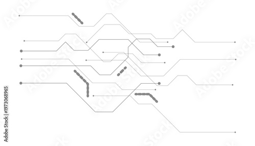 Abstract futuristic circuit board Illustration, Circuit board with various technology elements. Circuit board pattern for technology background. Vector illustration