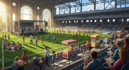 Soccer Stadium Hosts Outdoor Concert and Family Fun Day