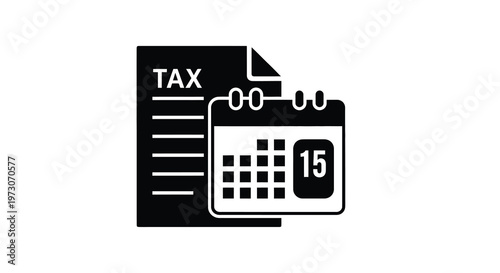 Tax deadline approaching a calendar page with a tax form overlay