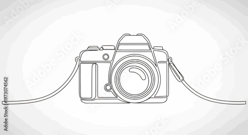 Minimalist line art of a camera with a strap (1)