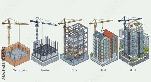 Building Construction Stages: From Site Prep to Facade and Final Structure
