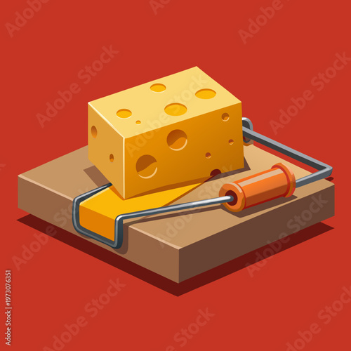 A fresh gourmet slice of yellow Swiss cheese with holes is isolated on a white background as a tasty dairy snack portion
