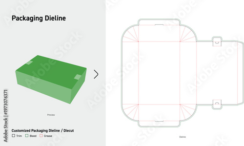 Tab Lock Tuck Top Box Packaging Dieline Locking Carton Die Cut Template