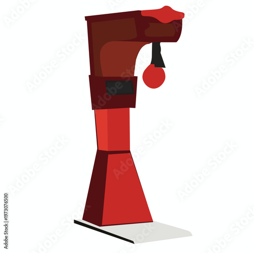 Fair boxing machine,Strength tester attraction color icon