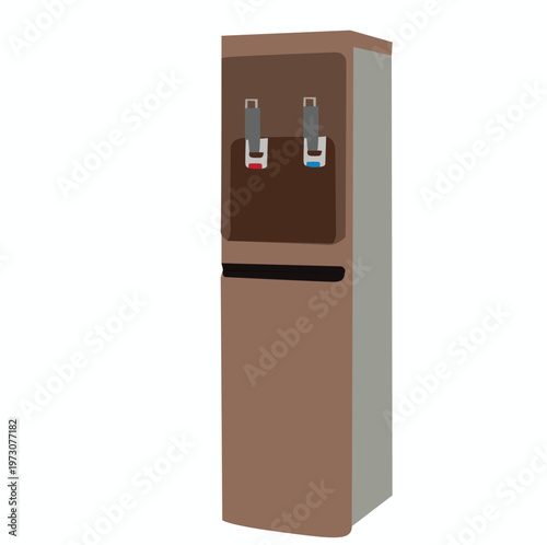 water cooler. office equipment with hot and cold water tanks
