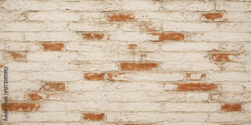 Old grunge red brick wall texture background with aged brickwork pattern and rough stone surface