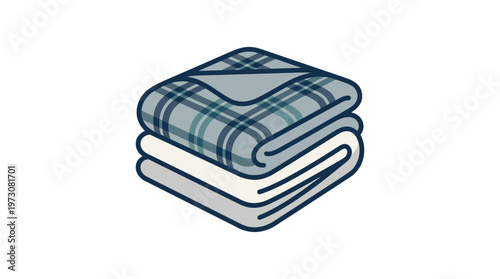 Cozy Stack of Folded Blankets Comfort and Warmth