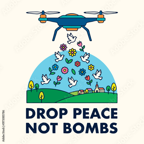 Drop Peace Not Bombs Drone Design