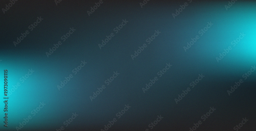 Fototapeta premium Abstract Cyan and Dark Blue Grainy Gradient Background with Cinematic Lighting and Copy Space