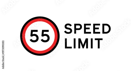 Speed Limit 55 Sign