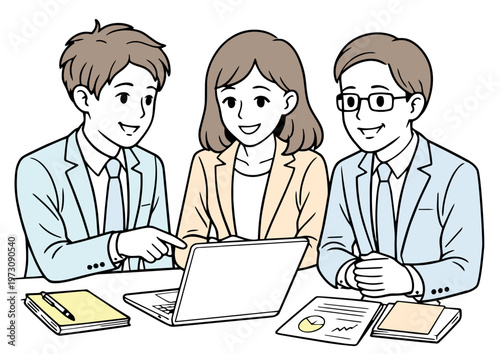 ビジネス会議での協力