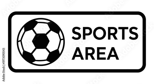 Soccer Sports Area Sign