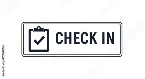 Check In Icon A Simple and Clear Graphic for Sign-In Processes
