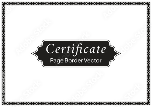 A4 Certificate Page Border (70)