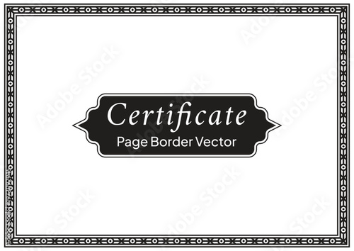 A4 Certificate Page Border (71)