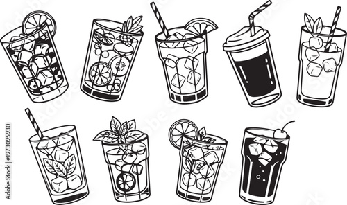 A collection of stylish handbags featuring unique floral and abstract designs Vector