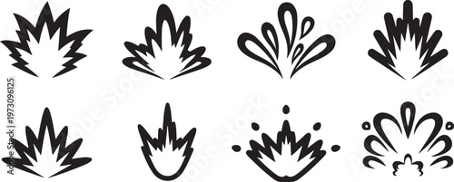 Hand-drawn sketches of leaping dolphins illustrating various motion stages Vector