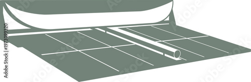 Solar panel surface detail with mounting frame illustration