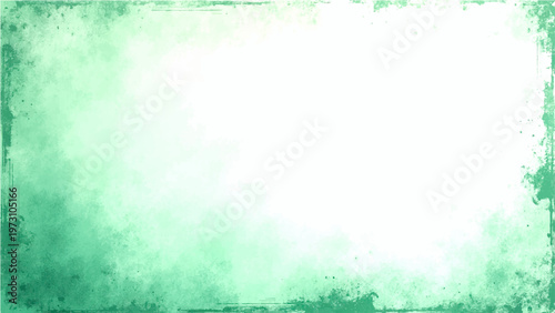 Vector Emerald backdrop design looks elegant and classic , features aged borders with a vintage flair , artistic effects exudes serenity and the aged edges give depth.