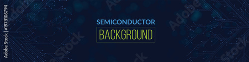 Electronic connections pattern semiconductor background