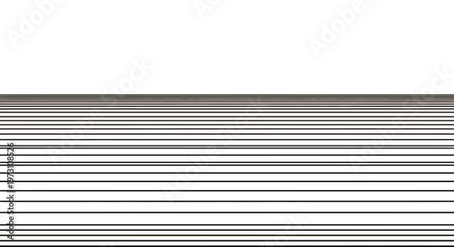 A horizon of fine, parallel lines stretches across the frame, fading into distance