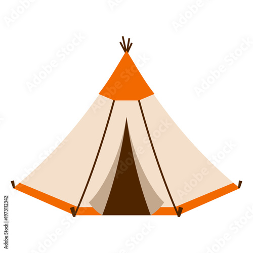Outdoor Camping Tent Illustration