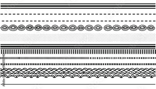 Vector set of decorative border lines, dividers and frames for page design, scrapbooking, invitations, and digital projects