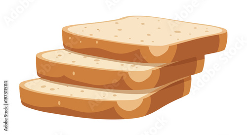A Simple Stack of Perfectly Sliced Bread Ready for Delicious Culinary Creations