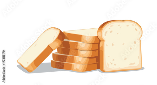 A Stacked Arrangement of Freshly Baked Sliced Bread Evokes a Sense of Wholesomeness and Culinary Comfort