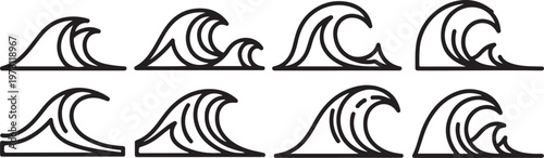 Handwritten calligraphy practice in black ink on white paper Vector