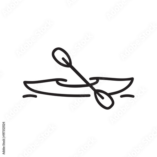 Vector kayak icon
