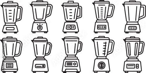 Various types of thermoses and insulated containers with different designs Vector