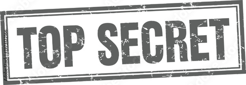 Title grunge stamp top secret rectangular rubber seal description a
