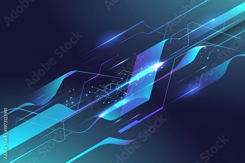 Abstract vector hi speed internet technology background illustration innovation