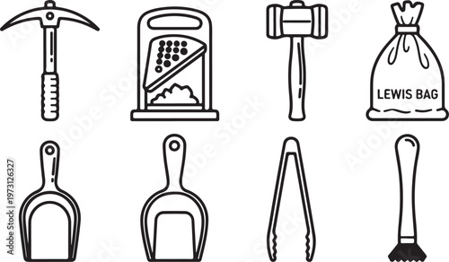 Various types of medical equipment used in healthcare settings Vector