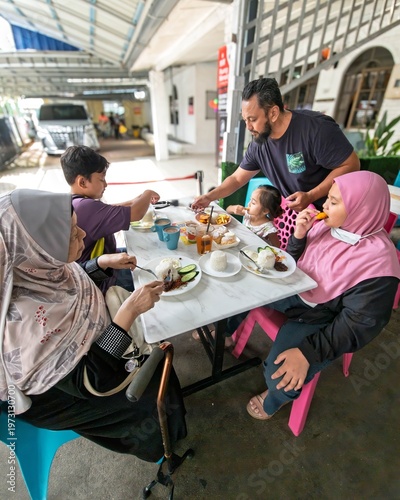 Malaysia, Pahang - October 20, 2022 Customer at Opah Strawberries and jams a bakery in Cameron Highlands.