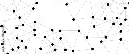 Abstract technology dot and line connection digital hi tech design concept background. Space for text. Vector illustration. Global network connection. Big data complex with compounds.