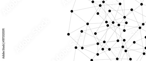 Abstract technology dot and line connection digital hi tech design concept background. Space for text. Vector illustration. Global network connection. Big data complex with compounds.