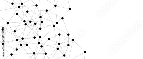 Abstract technology dot and line connection digital hi tech design concept background. Space for text. Vector illustration. Global network connection. Big data complex with compounds.