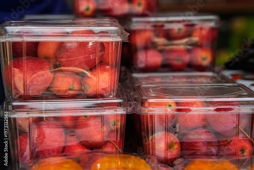 Strawberry Apple, small and having a shape similar to Strawberry.