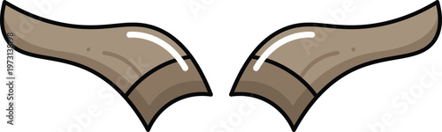 Design Horn Illustration Flat Icon