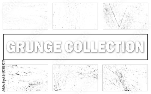 Distress grain urban background set. Dust overlay distress effect. Grunge urban background set. Small particles of debris and dust. Distressed uneven background.